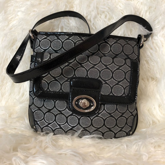 black and silver crossbody